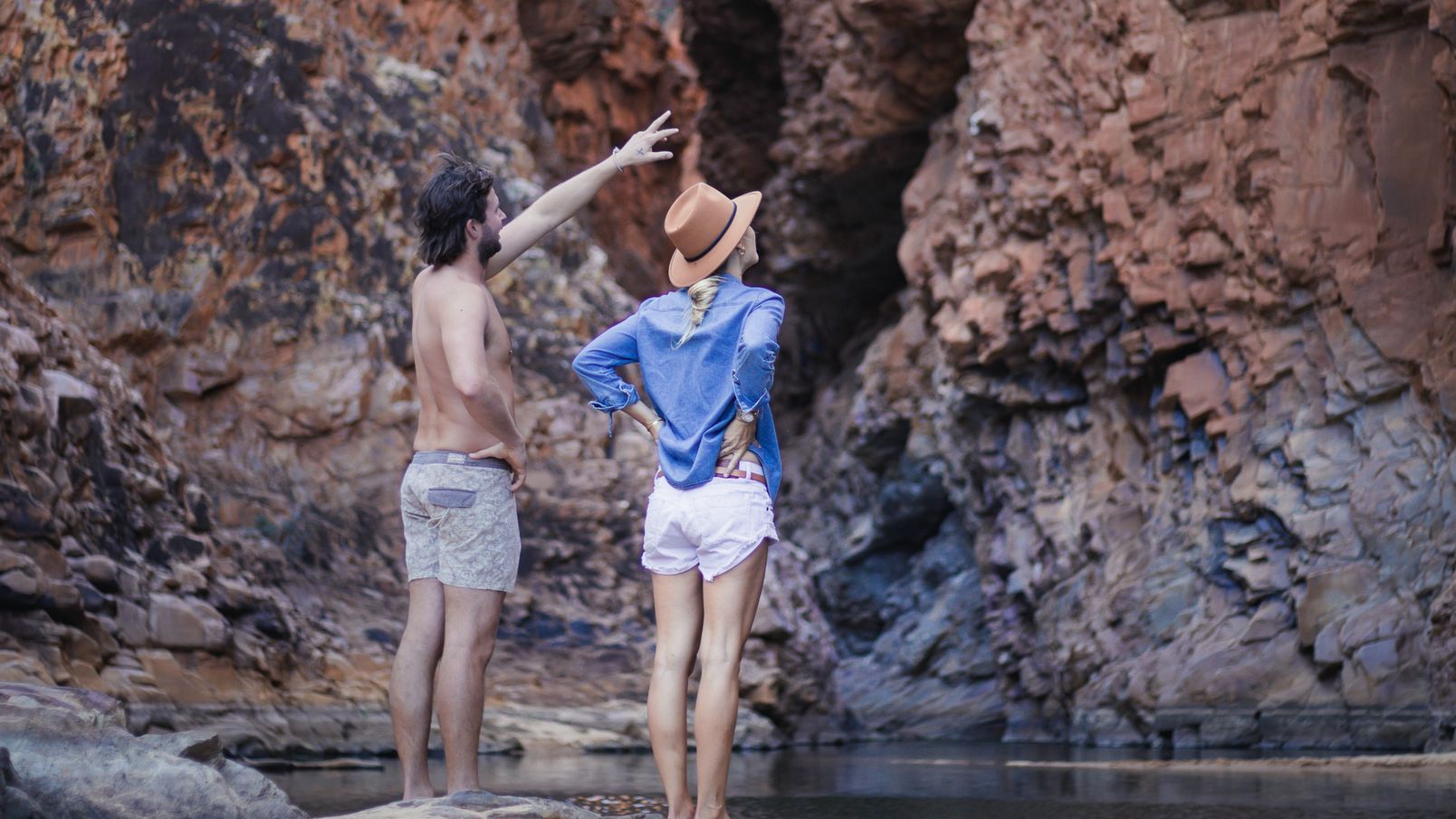 Josh and Elyse at Redbank Gorge