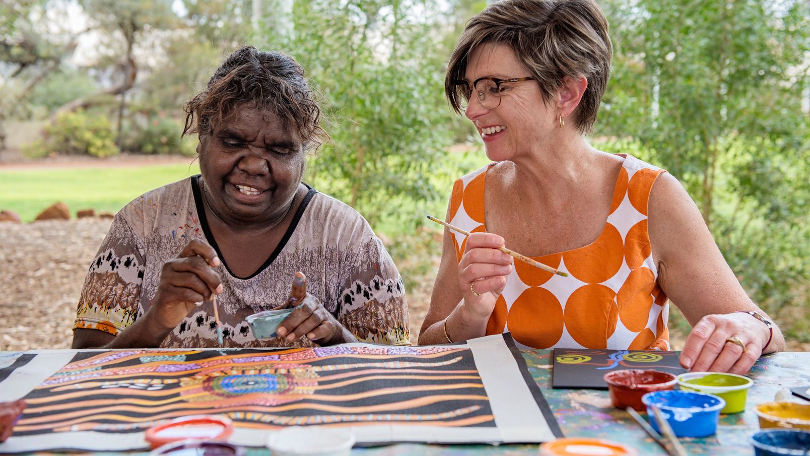 Maruku Arts dot painting workshop