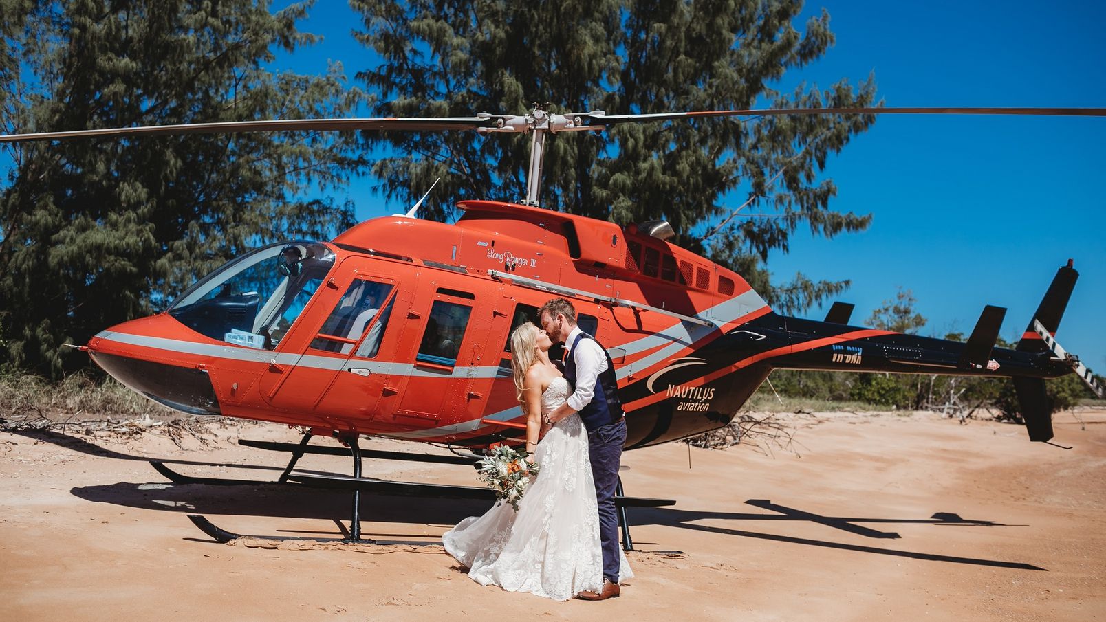 Lauren and Steve took an exclusive helicopter flight over Top End coastline