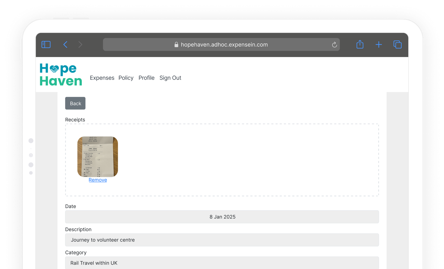 Easy Expense Management for Volunteers | ExpenseIn