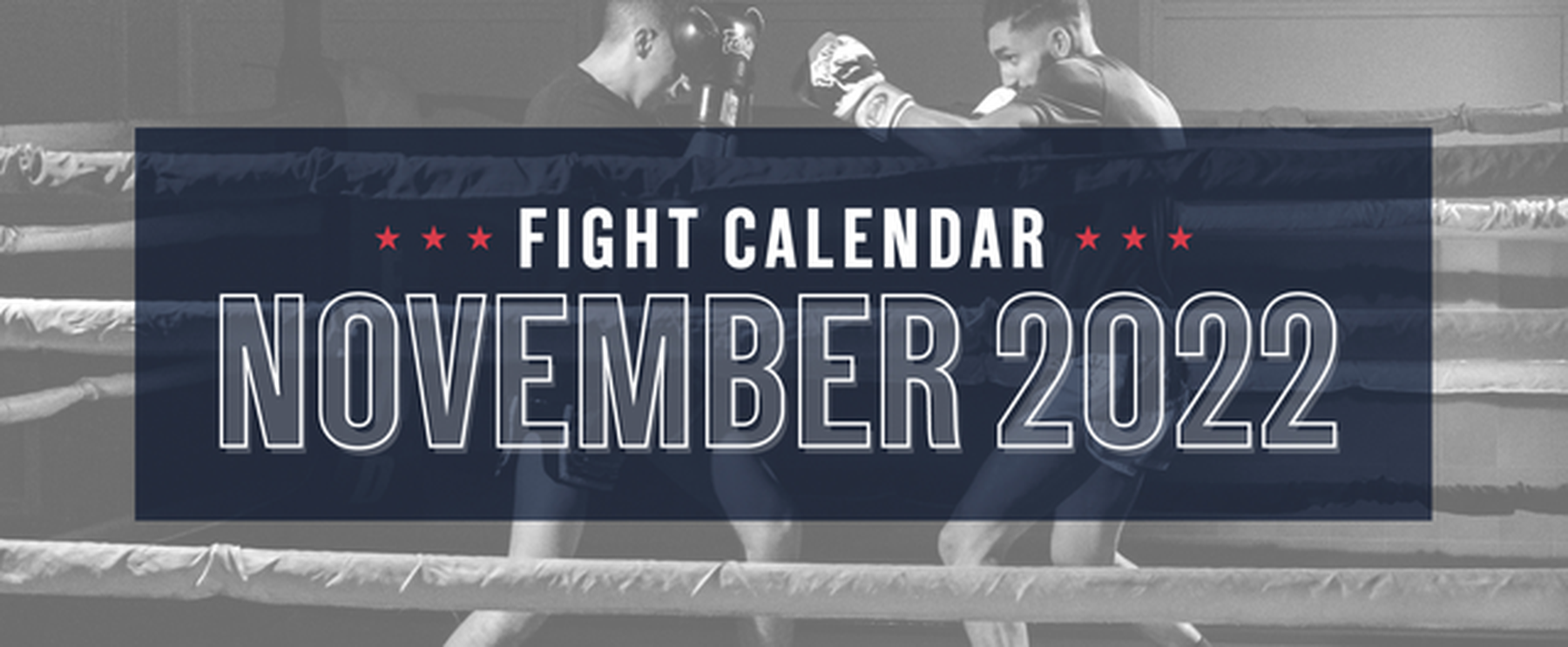 FightCamp November 2022 Fight Calendar
