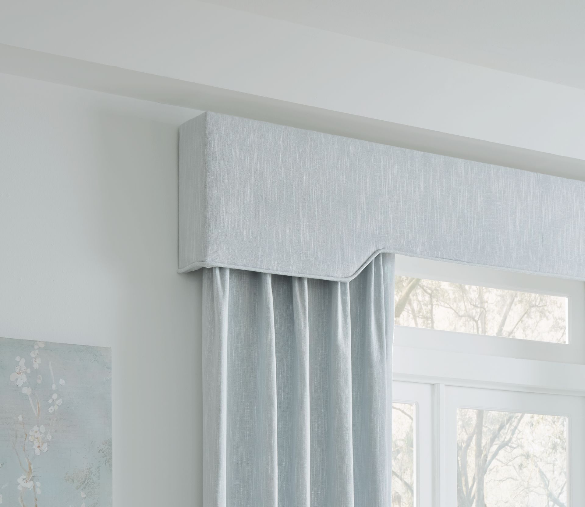 Stoneside Custom Fabric Cornice