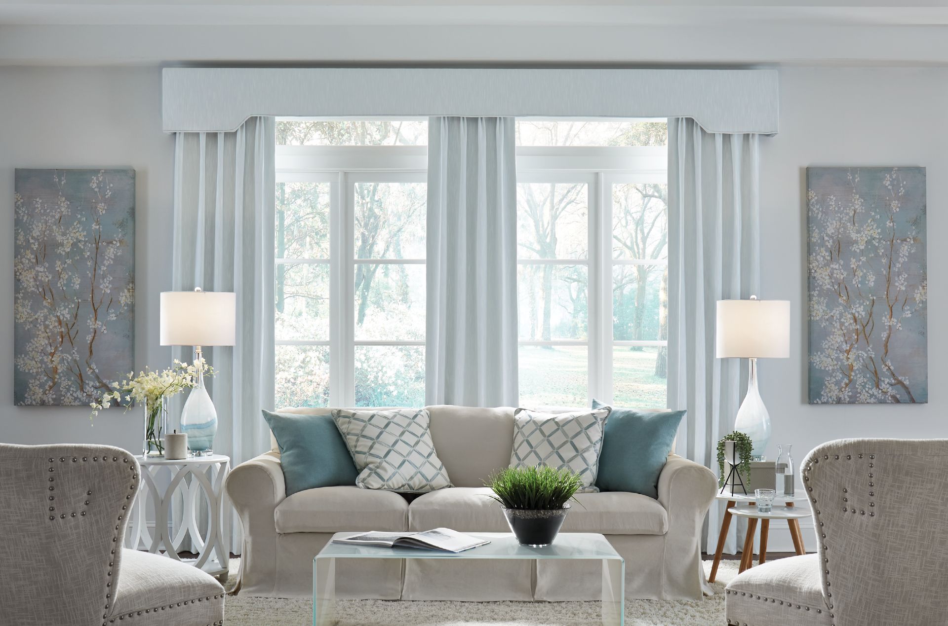 Stoneside Custom Fabric Cornice