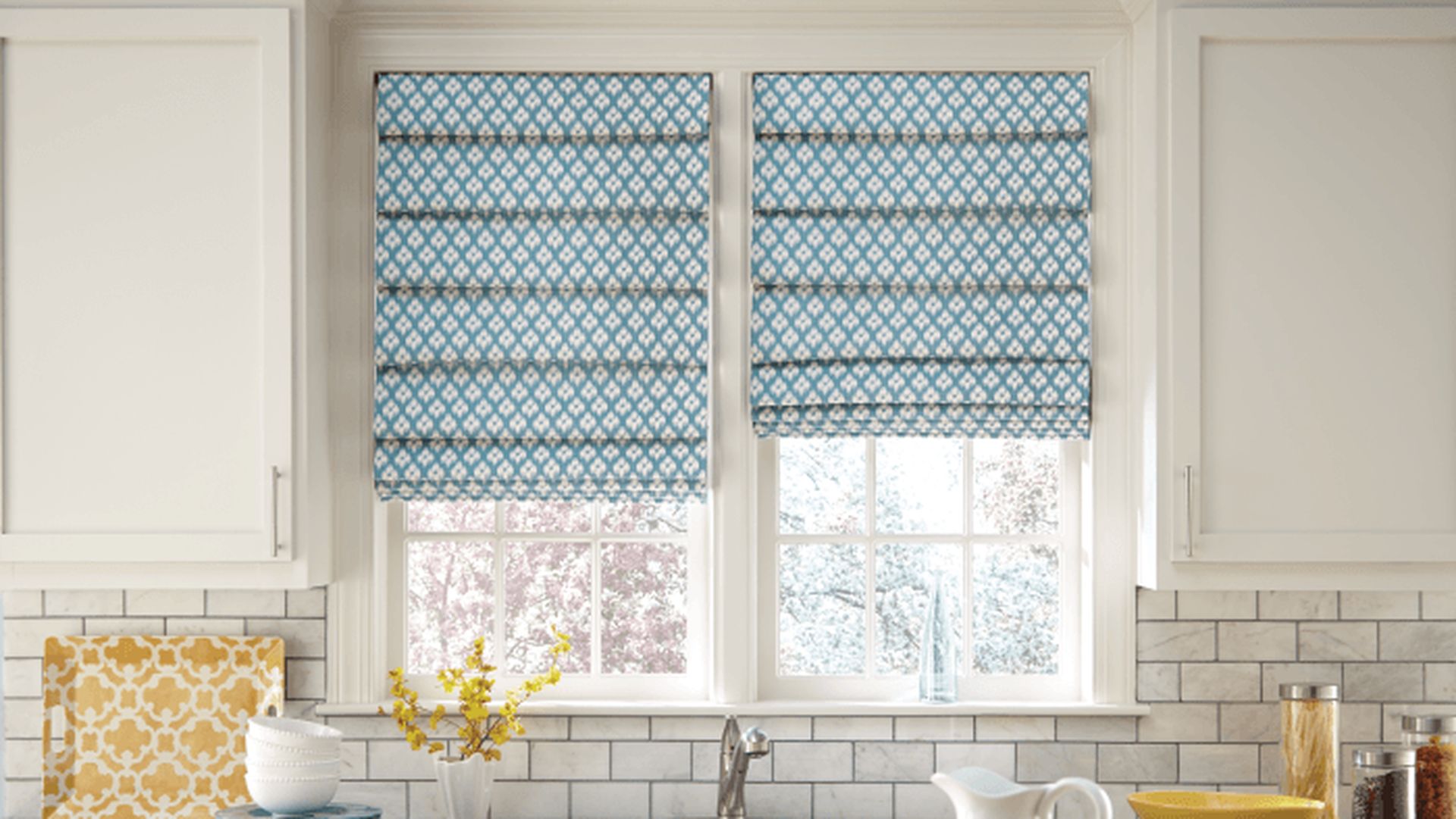 Stoneside roman shades