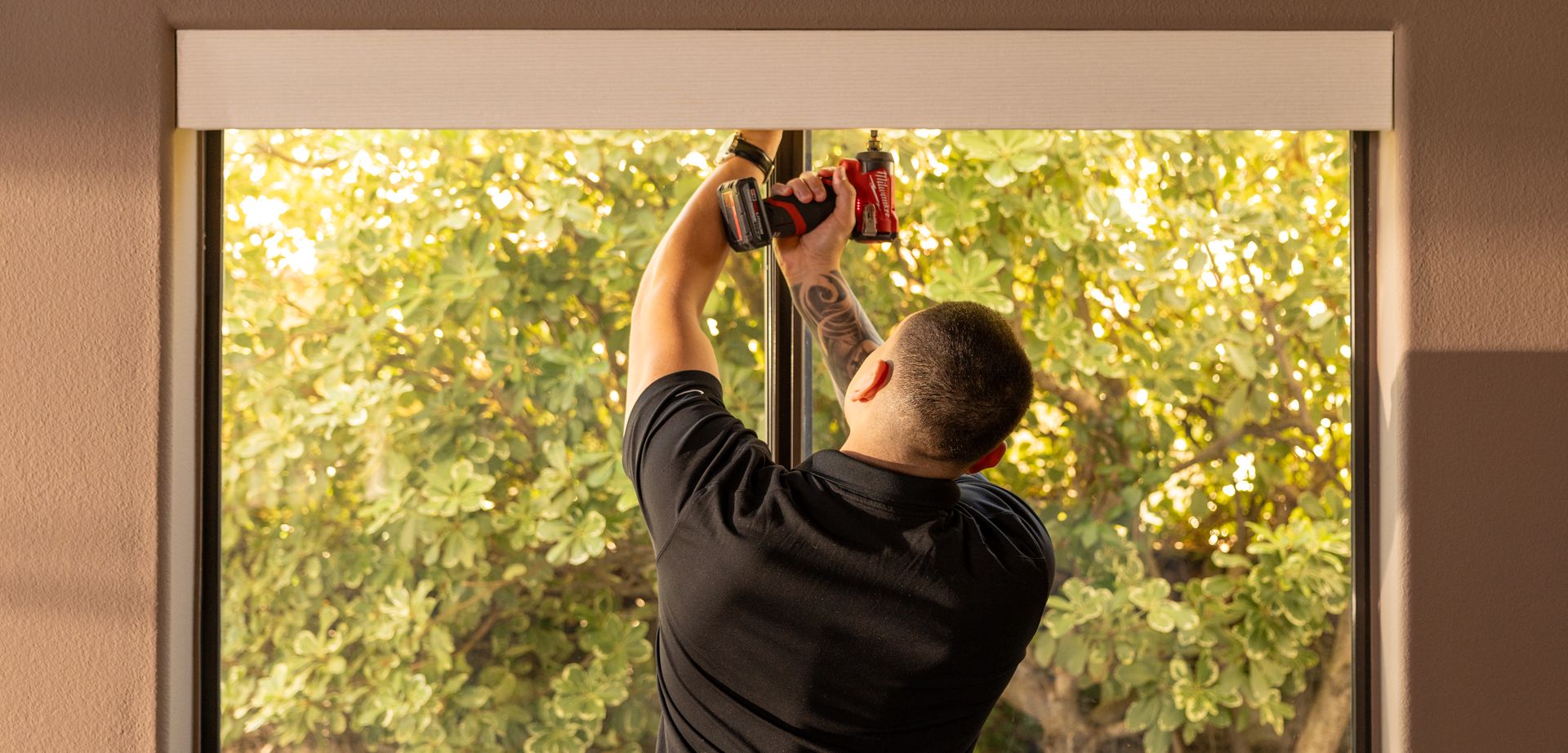 Stoneside's installation specialists ensure that your custom window treatments are installed perfectly 
