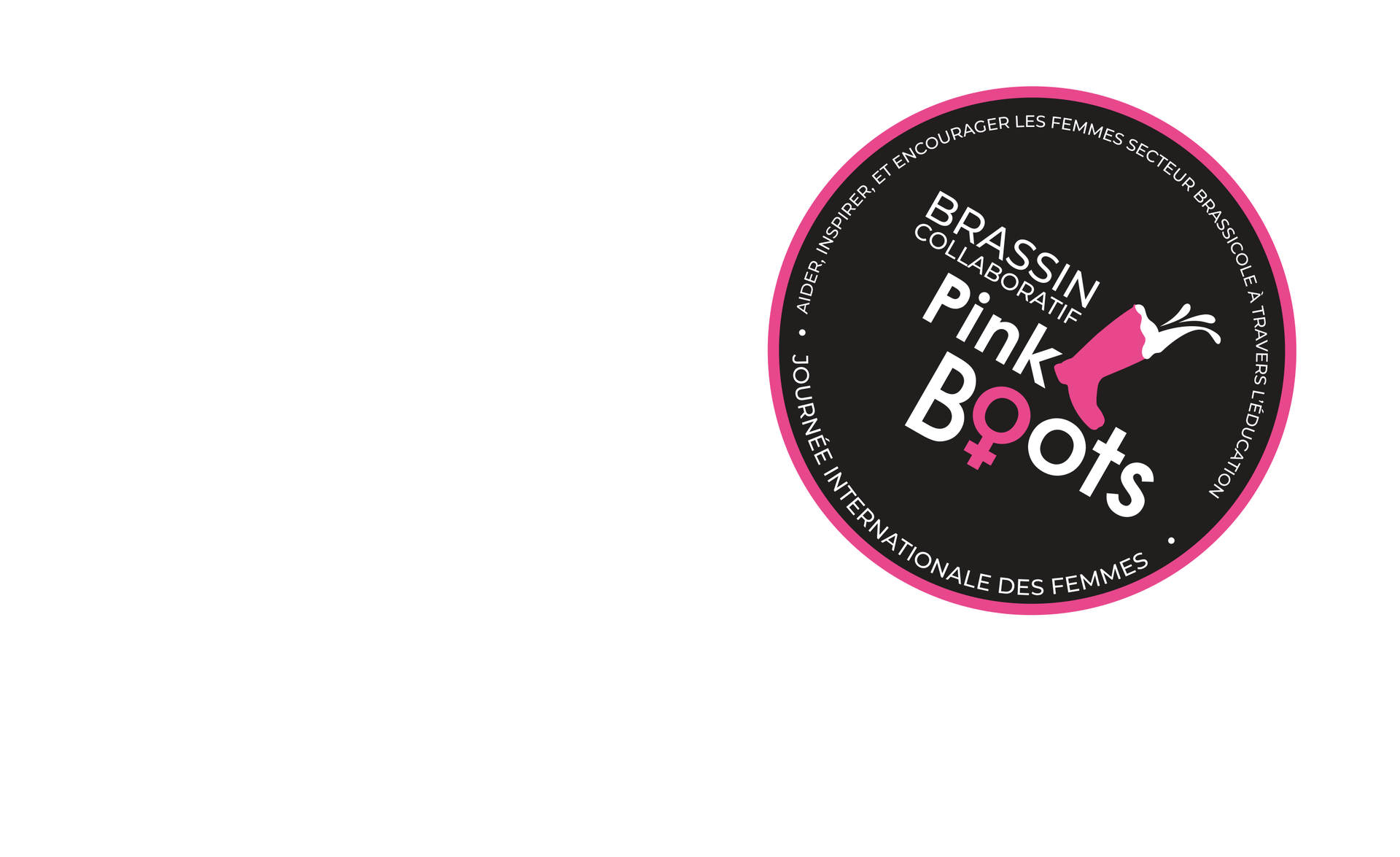 logo pink boots