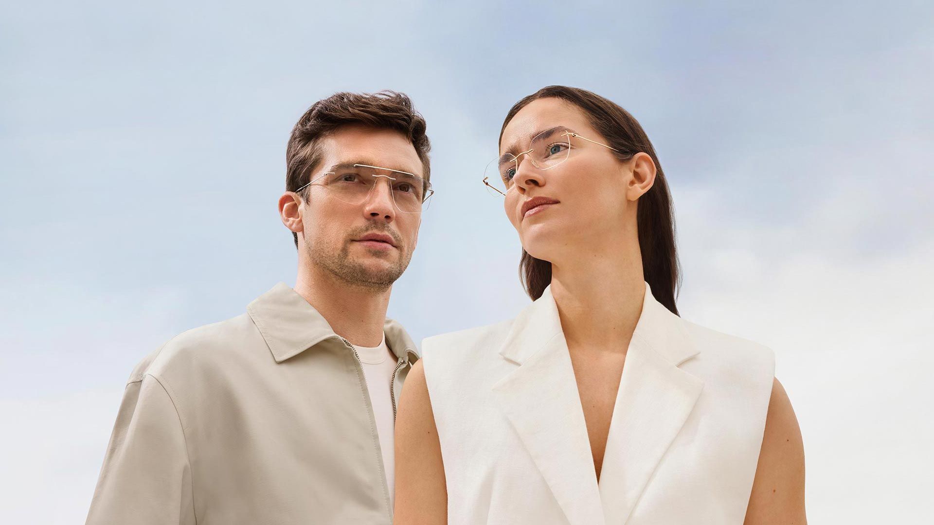 woman and man wearing The Refined collection