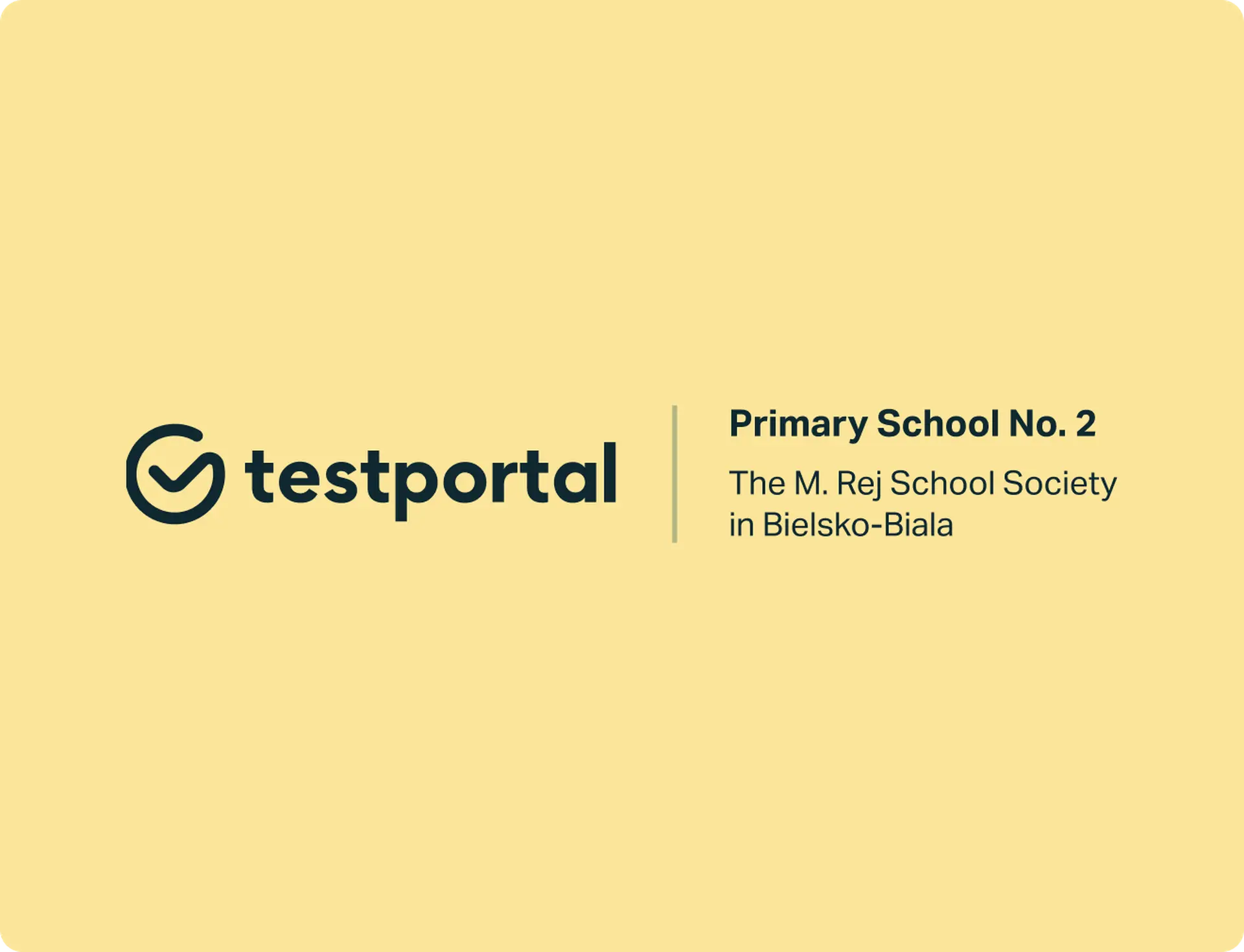 Testportal and Primary School Nr 2 logos.