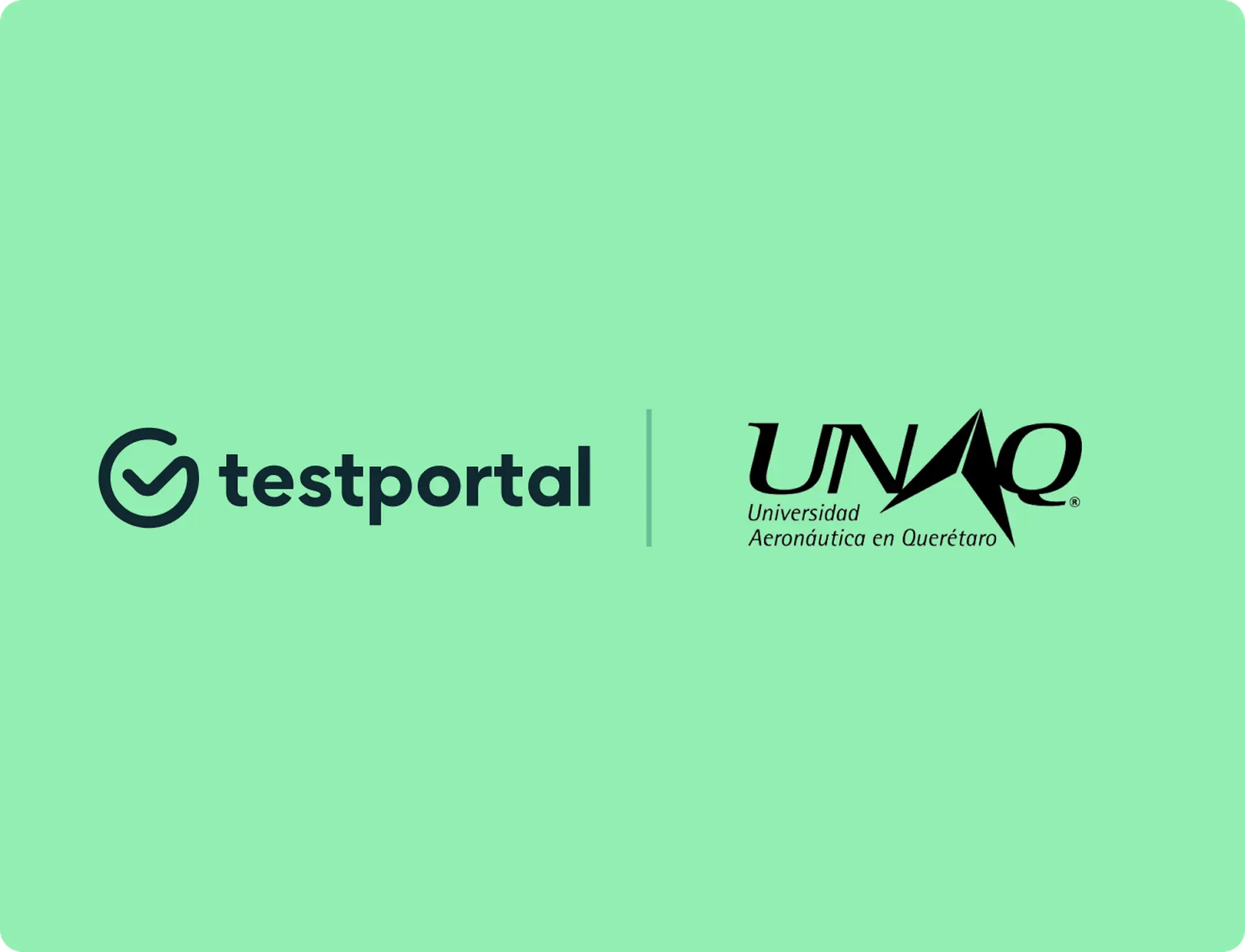 Testportal and UNAQ logos