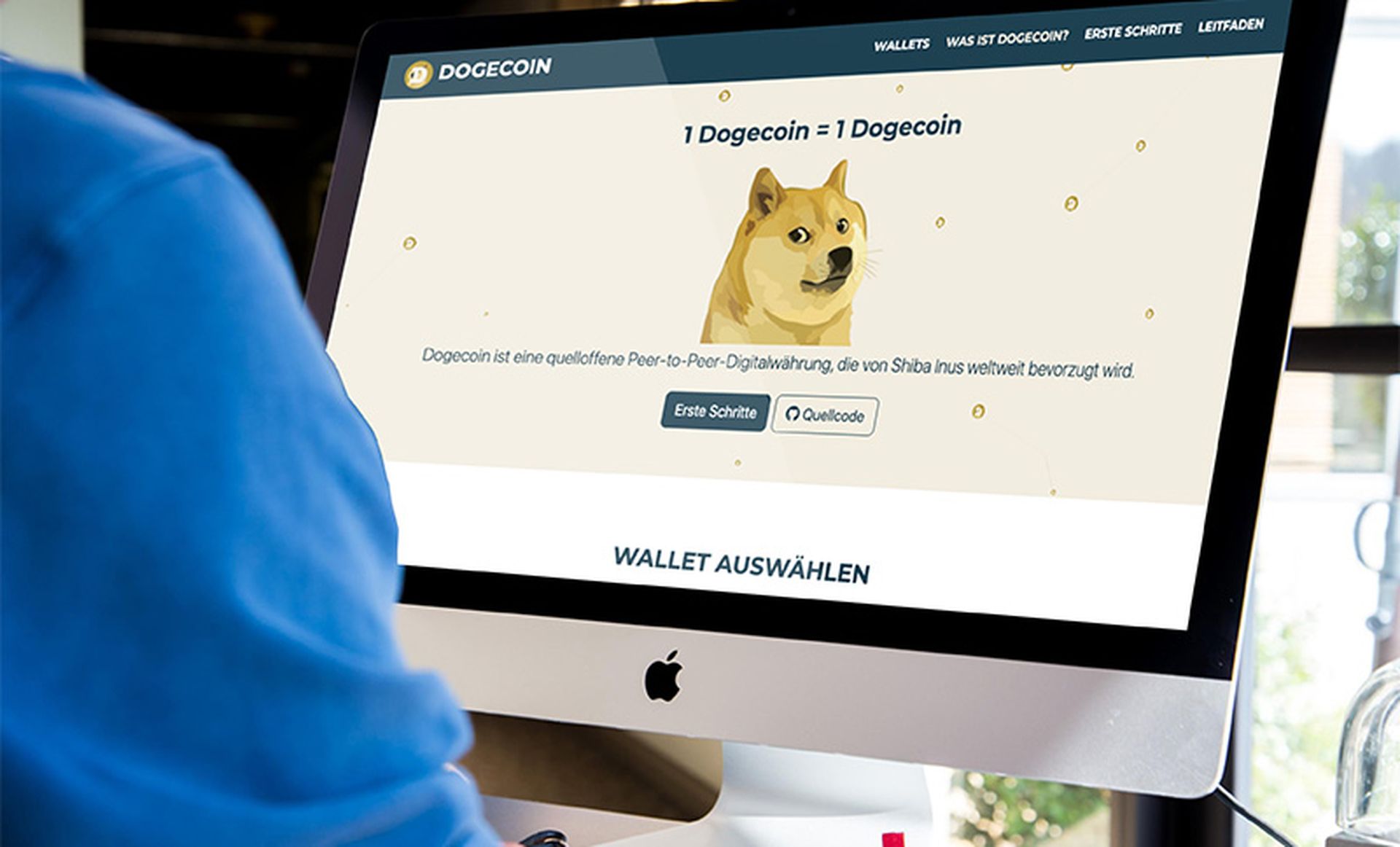 Website von Dogecoin