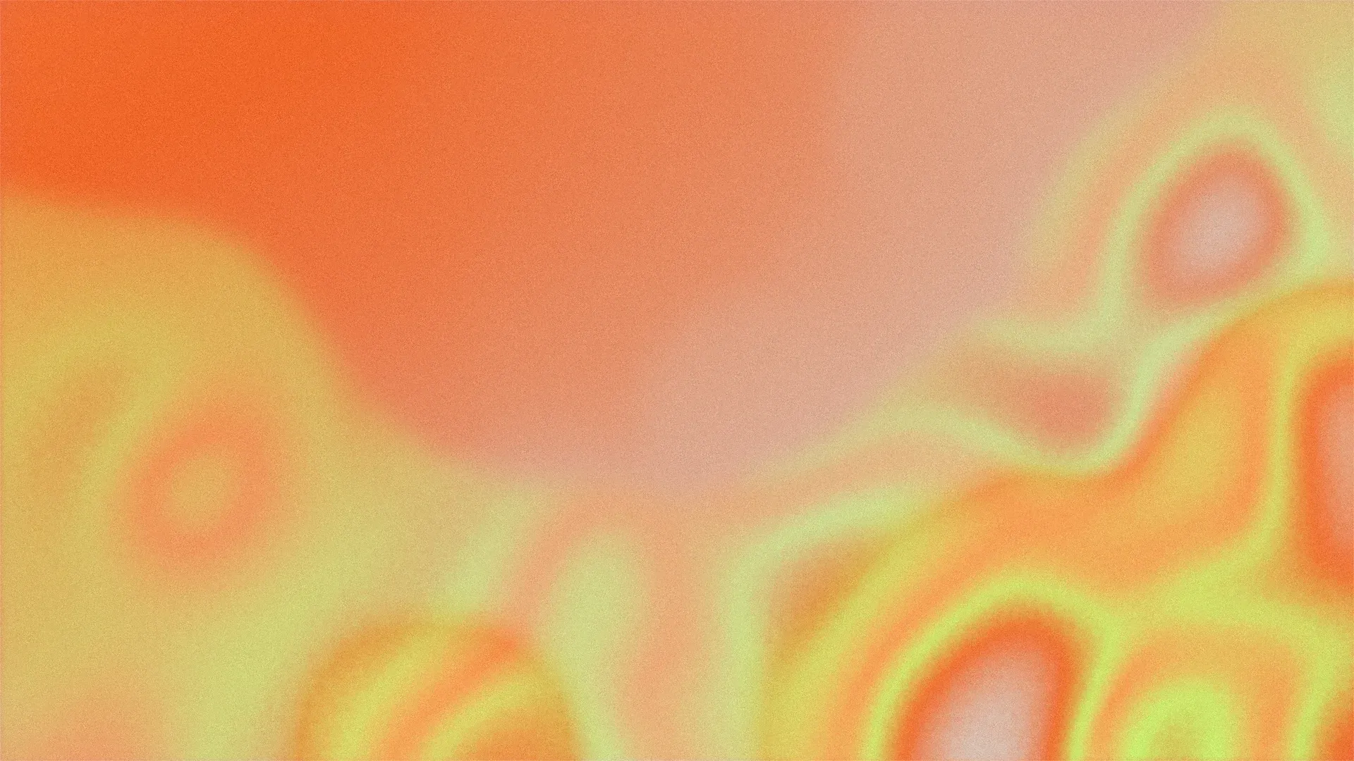 Abstract Dilating brand texture: liquid marbled shapes with ring-like pools in peach, orange and lemon yellow