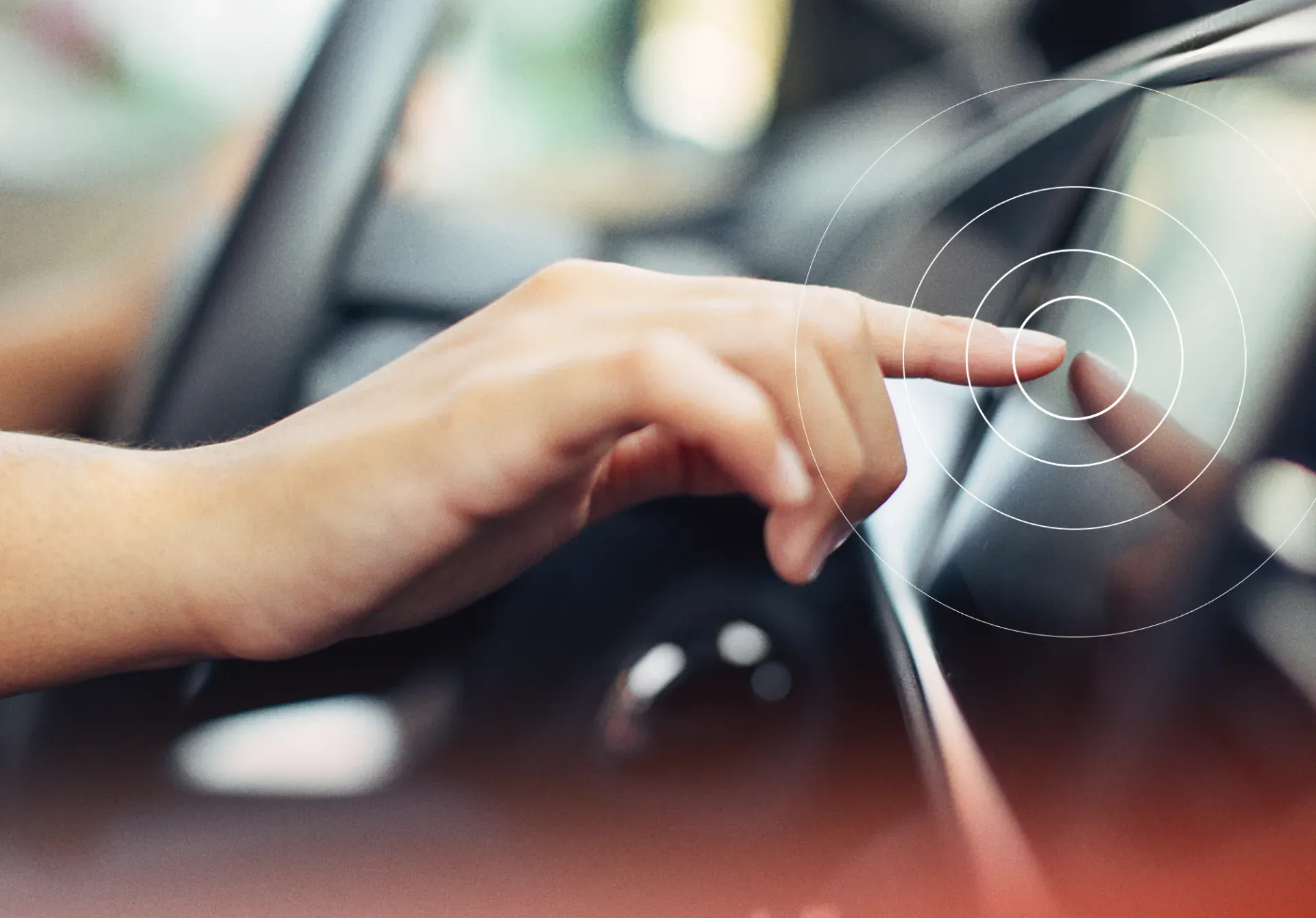 Car dashboard touchscreen, an example of UX sound design as part of a sonic brand