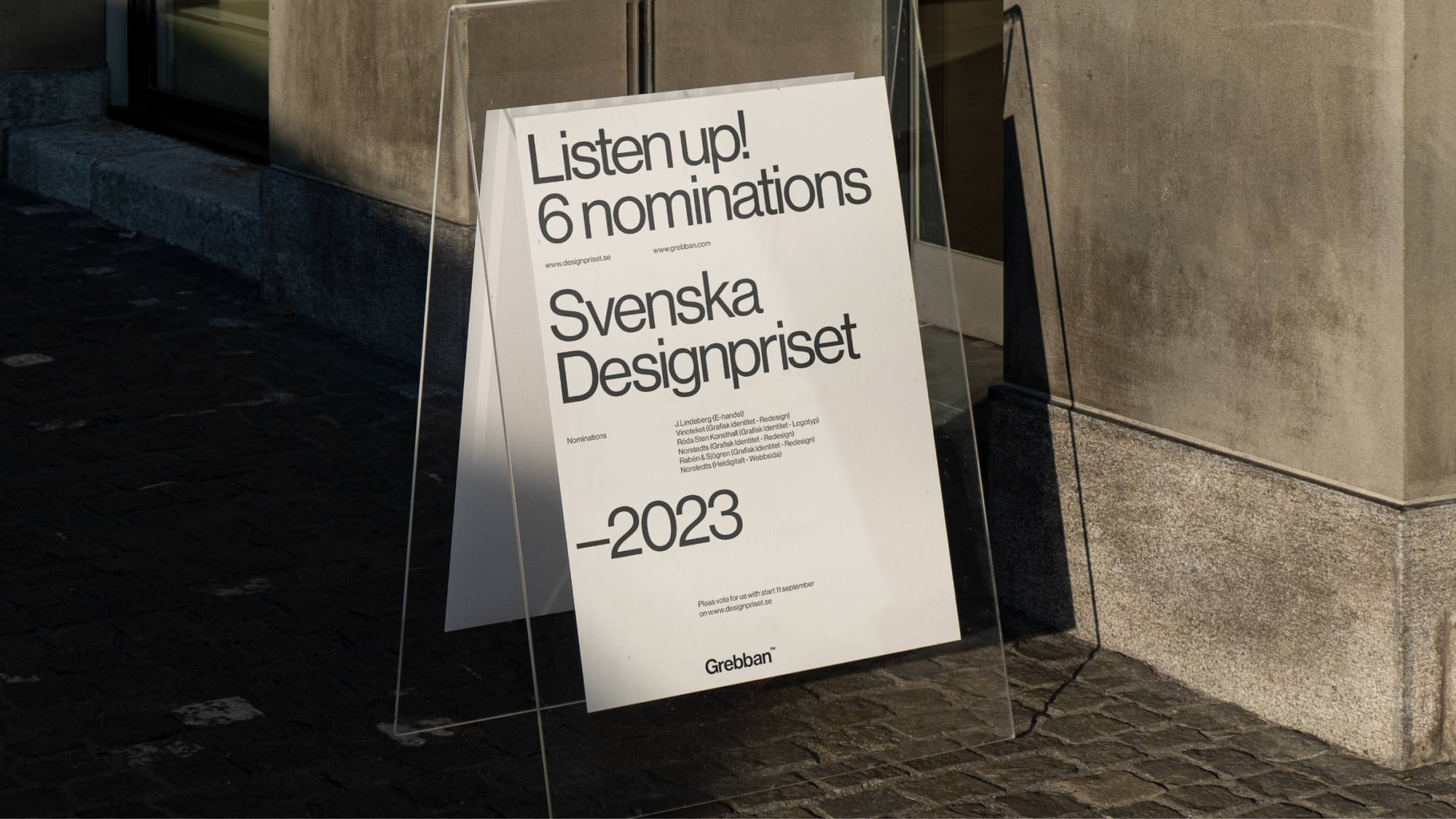 Six nominations in Swedish Design Award 2023