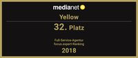 medianet-Award Full Service Agenturen, 31. Platz für Yellow