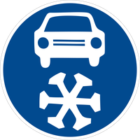 dopravní značka zimní gumy