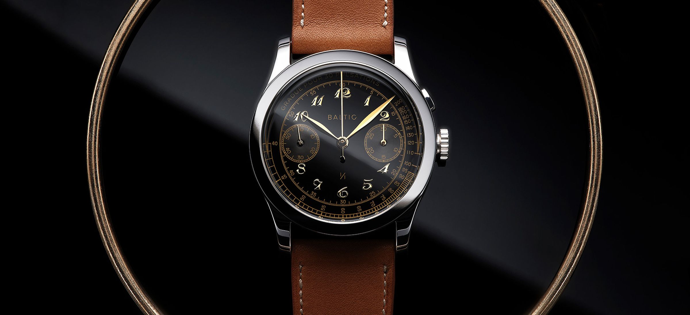 Baltic Pulsometer Chronograph Monopusher Only Watch