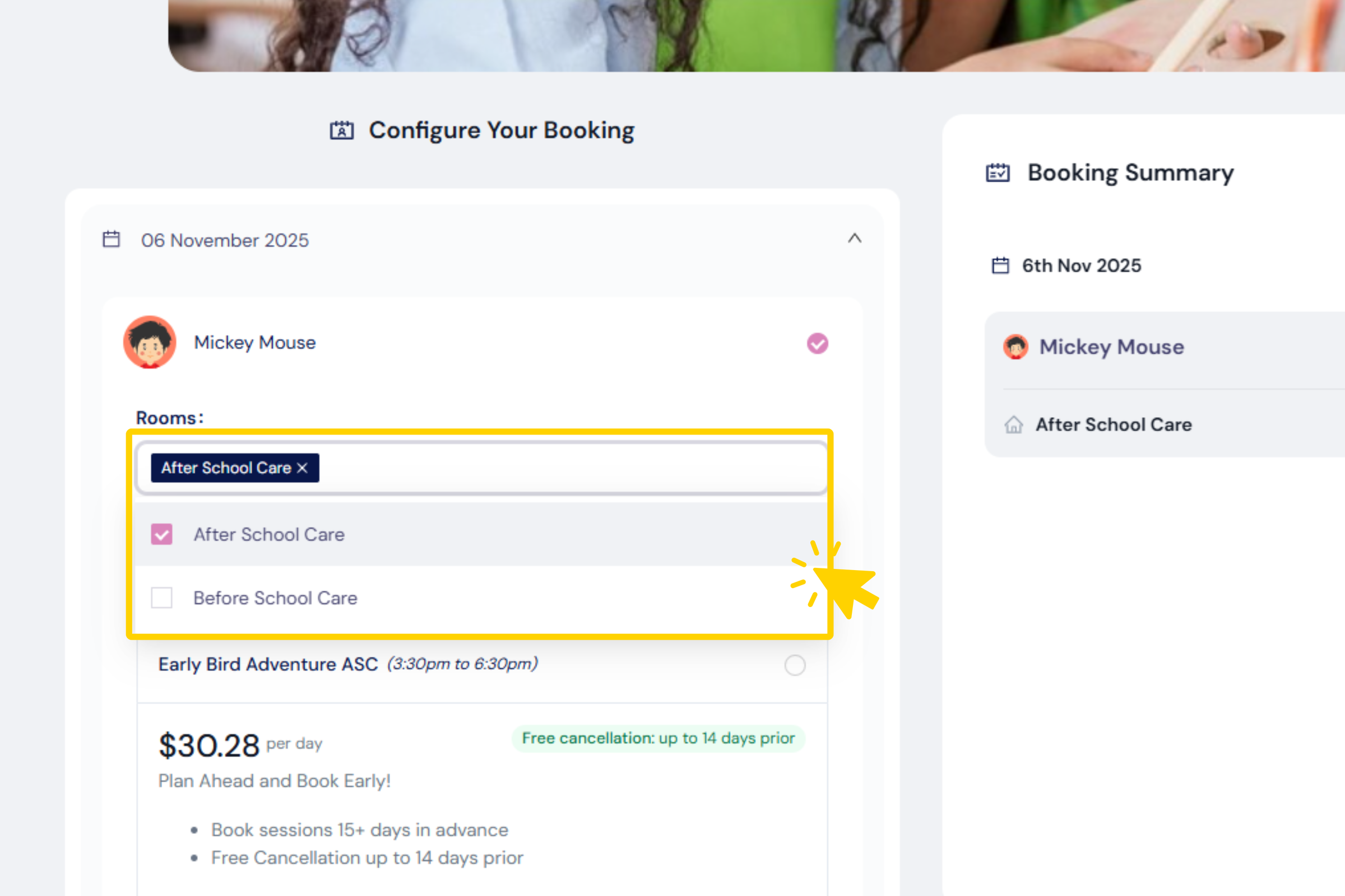 How to make a booking in Kidsoft? | OSHClub