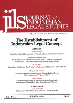 JOURNAL INDONESIAN LEGAL STUDIES