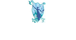 Crest of Fitzmaurice Primary School featuring a silhouette of a child reaching upwards, with stylized elements and text below.