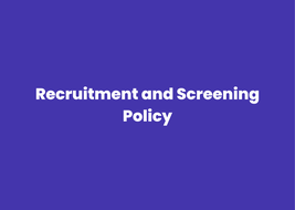 Recruitment and Screening Policy