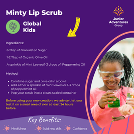 Minty Lip Scrub Activity Card