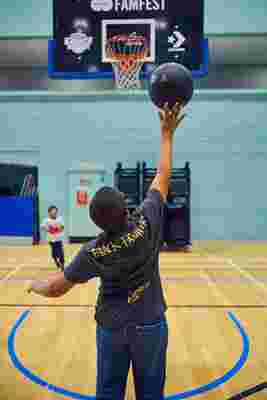 Basketball in Leisure Centre