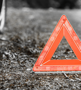 trojuhelnik na silnici