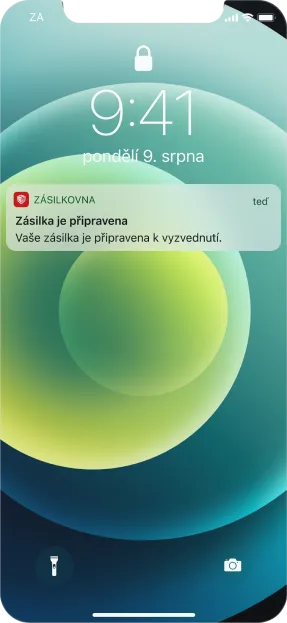 Notifications from Zásilkovna mobile app