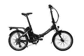 Picture of a Raleigh folding bike on the side.