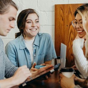 young people at work