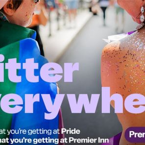 Premier Inn Glitter everywhere
