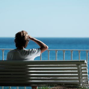 Man on a bench