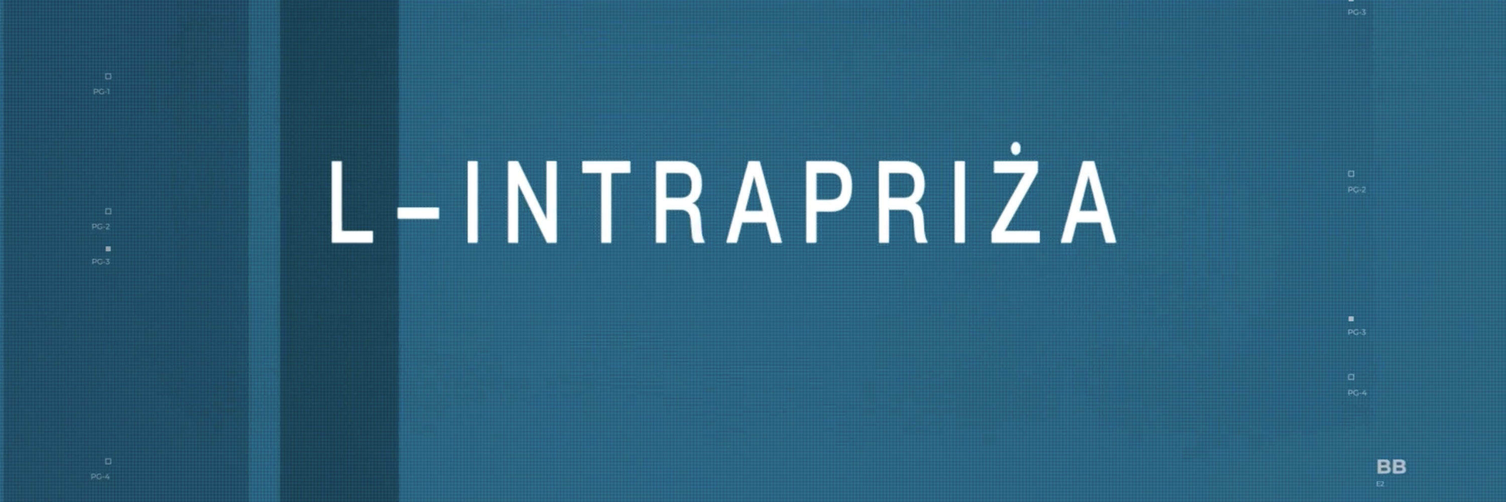 L-Intrapriża logo - a new series on TVM News+ commissioned to motion blur