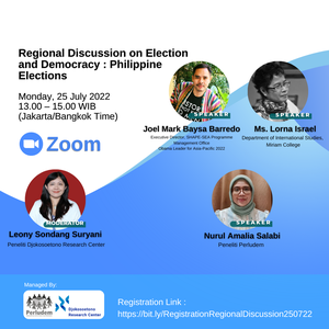 Regional Discussion on Election and Democracy : Philippnines  Elections