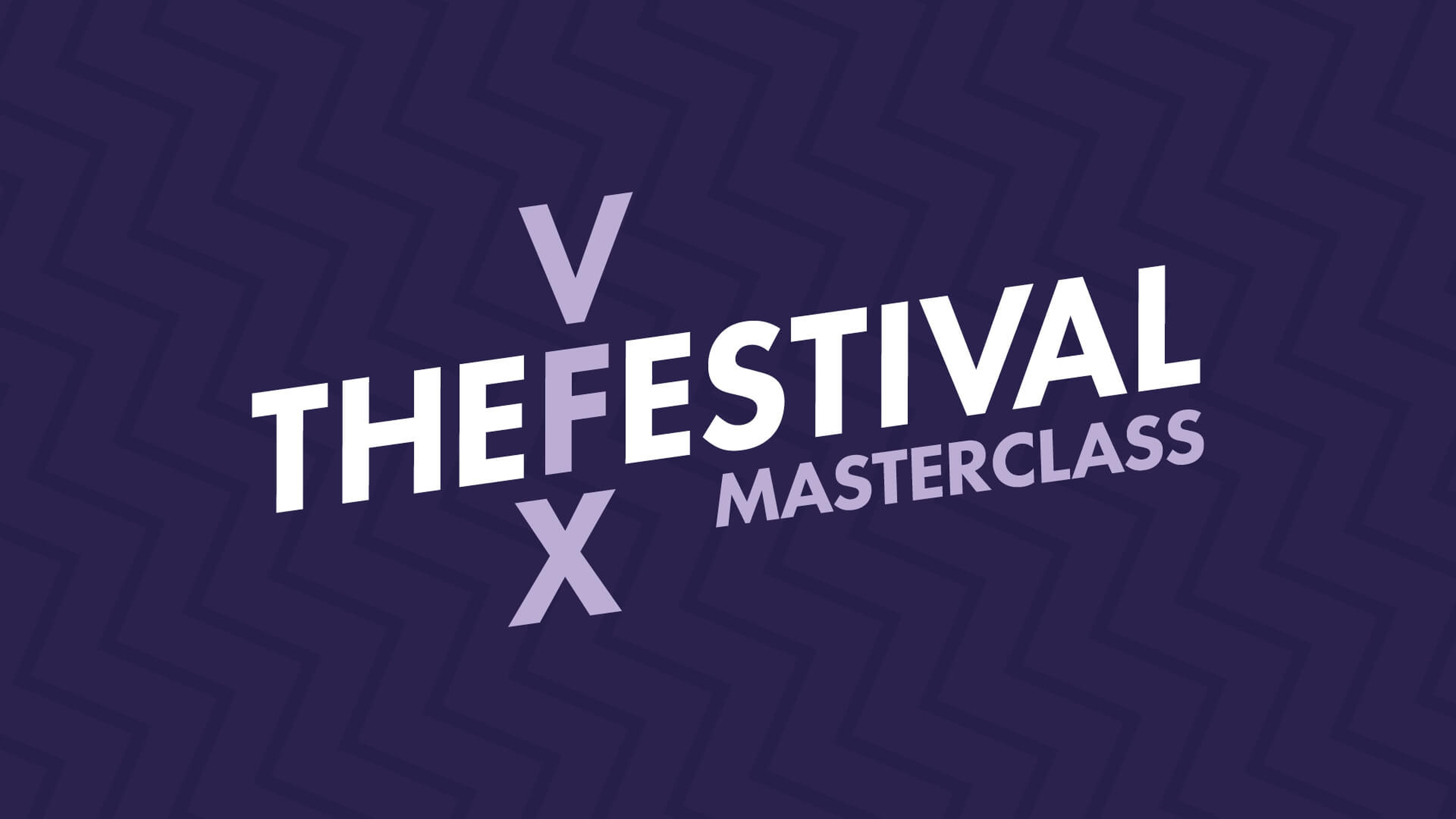 The VFX Festival masterclass logo on a navy background