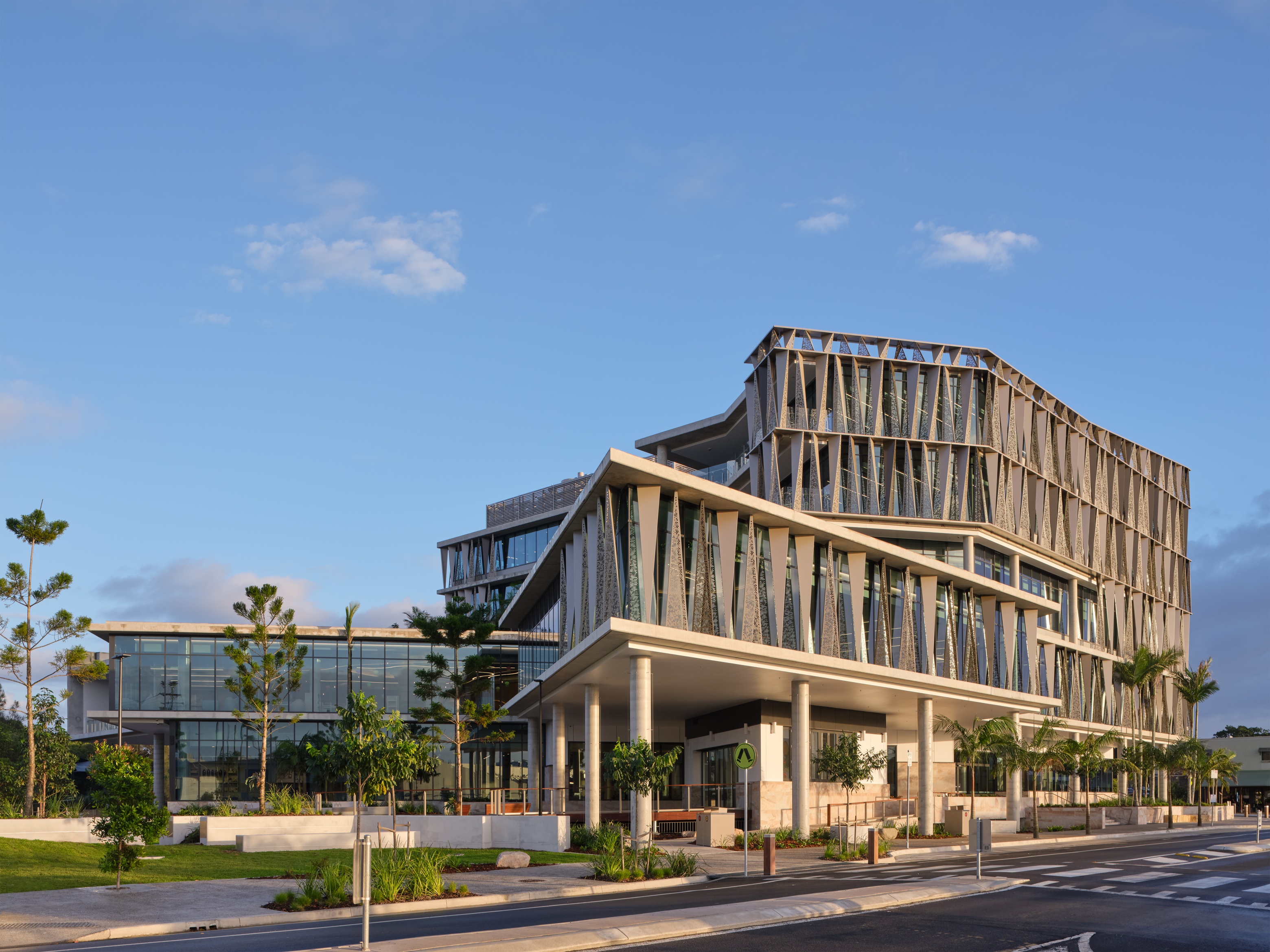 civic commercial building geometric K'gari design