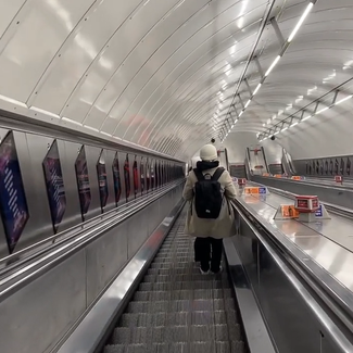 leicester Sq escalator