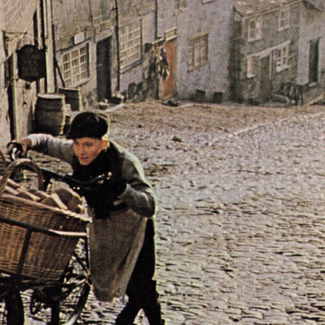 Hovis ad boy and bike