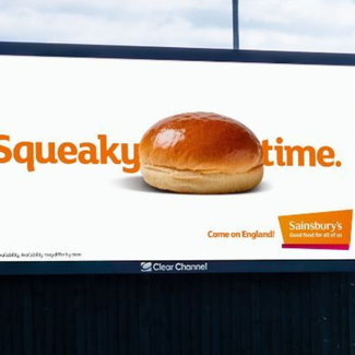 squeaky bun time sainsburys OOH