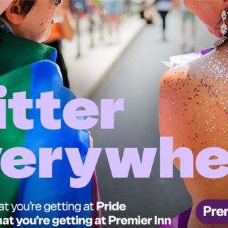 Premier Inn Glitter everywhere