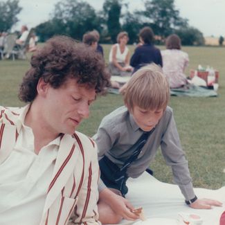 Toby and Horry at Kimbolton school speech day 1985