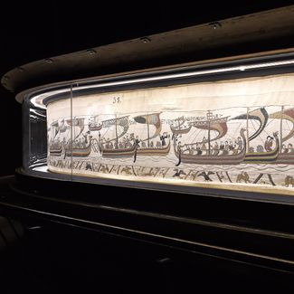 Tapisserie de Bayeux XIe siecle ©Musée de la Tapisserie de Bayeux