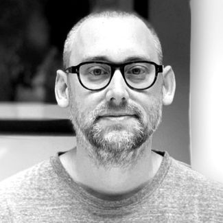 a black and white photograph of a man, Menno Kluin