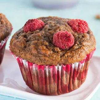 Raspberry Grape Mini Muffins