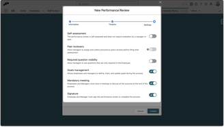 Create Performance Review