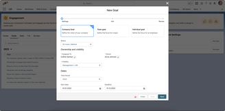 Managers can review employee performance in the Employee Hub
