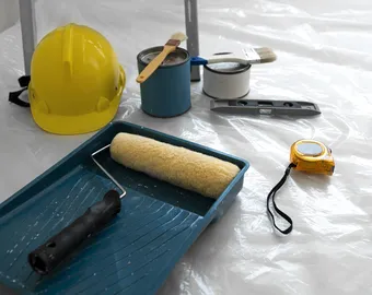 casque accessoires de peintures travaux