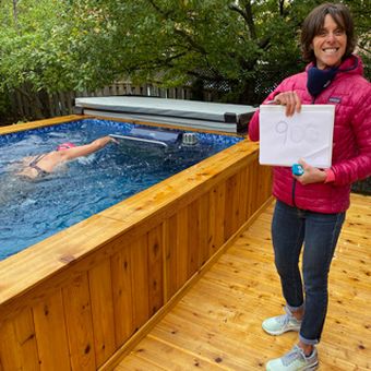 Lisa Gets World-Class Tri Training at Home
