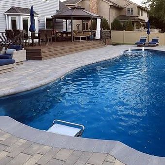 Many Backyard Pool Ideas in One