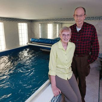 Couple's dream spa highlighted by Endless Pools® Basement Installation